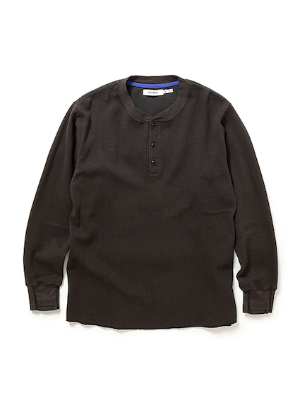 DWELLER HENLEY NECK L/S TEE COTTON THERMAL