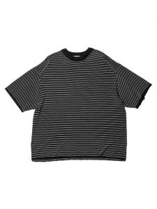 RESEARCHED SWEATER SS /RAYON MIX YARN BORDER