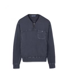 HIKER HALF ZIP PULLOVER COTTON SWEAT PIGMENT DYE