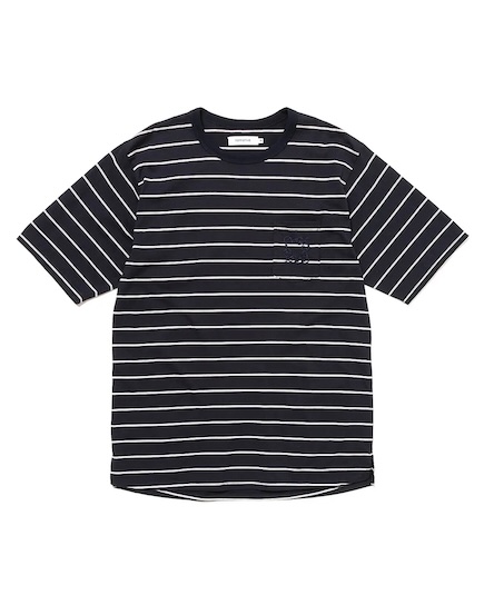 DWELLER S/S TEE BORDER COTTON JERSEY