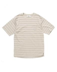 DWELLER S/S TEE BORDER COTTON JERSEY