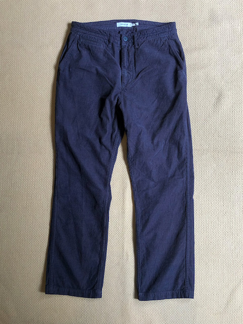 DWELLER CHINO TROUSERS USUAL FIT COTTON CORD OD
