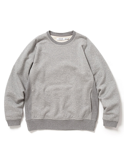 DWELLER CREW L/S PULLOVER COTTON SWEAT OVERDYED VW