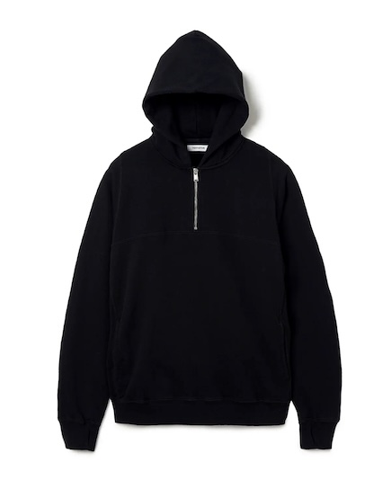 MARINER HALF ZIP PULLOVER HOODY COTTON SWEAT