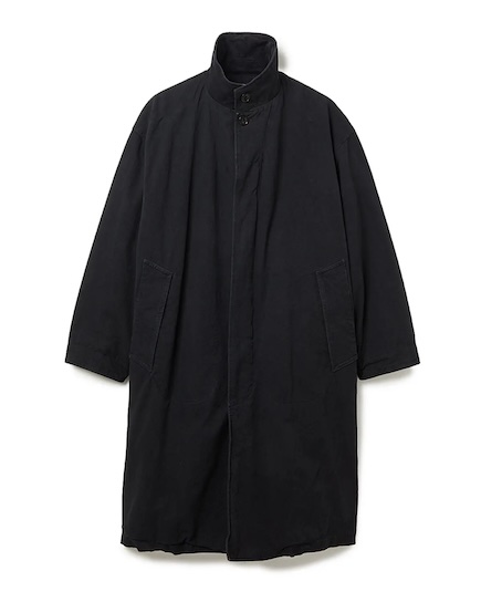 WANDERER LONG COAT C/Li CANVAS SULFUR DYE WITH WS