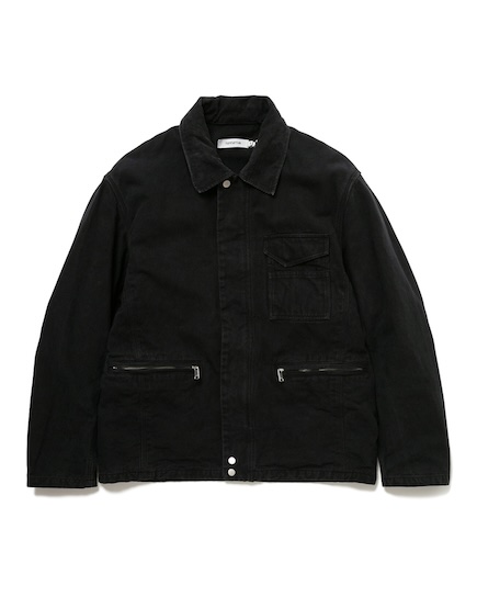 WORKER JACKET COTTON OXFORD SULFUR DYE