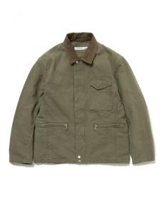 WORKER JACKET COTTON OXFORD SULFUR DYE