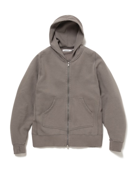 DWELLER FULL ZIP HOODY COTTON SWEAT