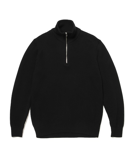 DWELLER HALF ZIP SWEATER MERINO SUPERFINE WOOL