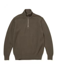 DWELLER HALF ZIP SWEATER MERINO SUPERFINE WOOL