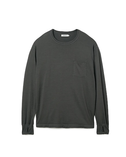 DWELLER L/S TEE MERINO WOOL OVERDYED