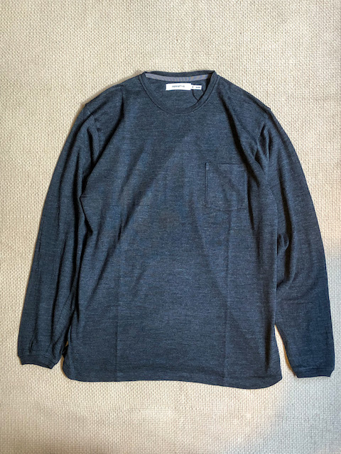 DWELLER L/S TEE WOOL JERSEY Mt.Breath Wool®