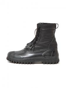 WORKER ZIP DUCK BOOTS COW LEATHER WITH RUBBER SOLE
